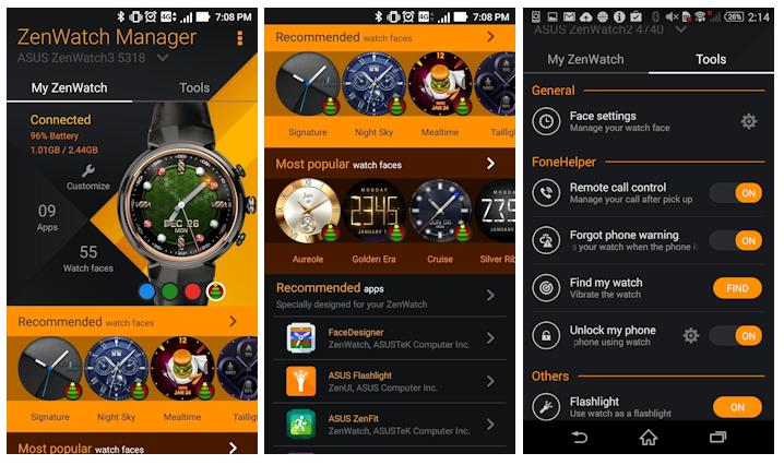 asus zenwatch manager app
